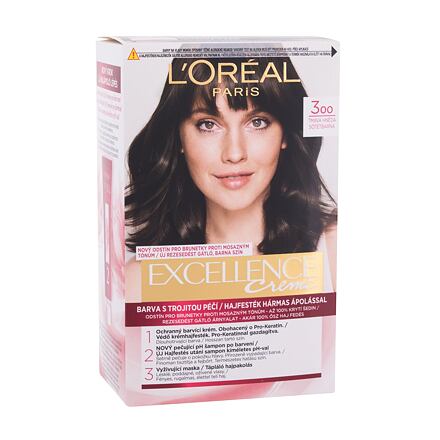 L'Oréal Paris Excellence Creme Triple Protection dámská barva na vlasy na všechny typy vlasů 48 ml odstín hnědá pro ženy