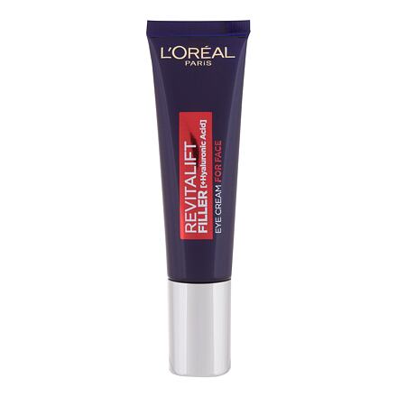 L'Oréal Paris Revitalift Filler HA oční krém proti vráskám 30 ml pro ženy