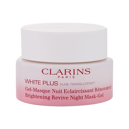 Clarins White Plus Brightening Revive Night Mask-Gel dámská rozjasňující noční pleťová maska 50 ml pro ženy