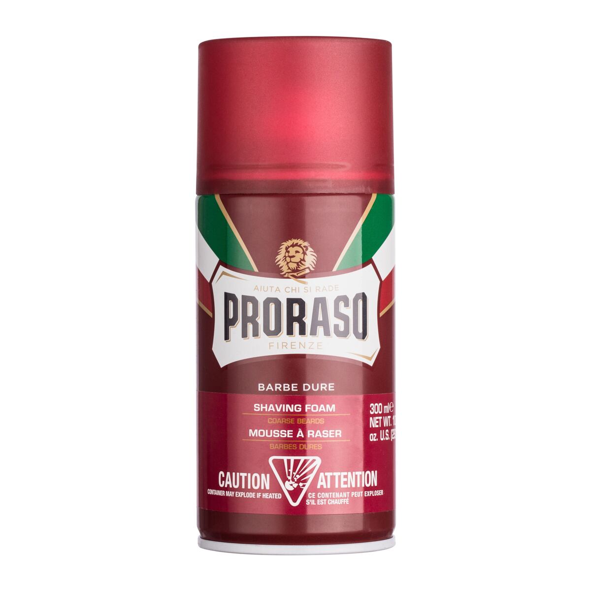 PRORASO Red Shaving Foam pánská pěna na holení s bambuckým máslem 300 ml pro muže