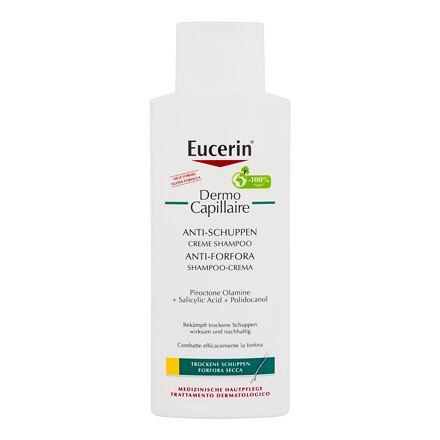 Eucerin DermoCapillaire Anti-Dandruff Creme dámský krémový šampon proti suchým lupům 250 ml pro ženy