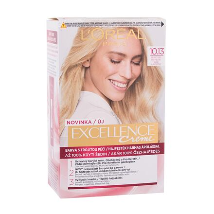 L'Oréal Paris Excellence Creme Triple Protection dámská barva na vlasy na blond vlasy 48 ml odstín blond pro ženy poškozená krabička