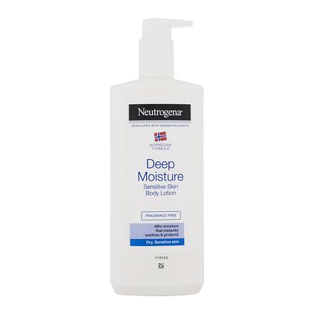 Neutrogena Norwegian Formula Deep Moisture Dry, Sensitive Skin unisex hydratační tělové mléko pro suchou a citlivou pokožku 400 ml unisex