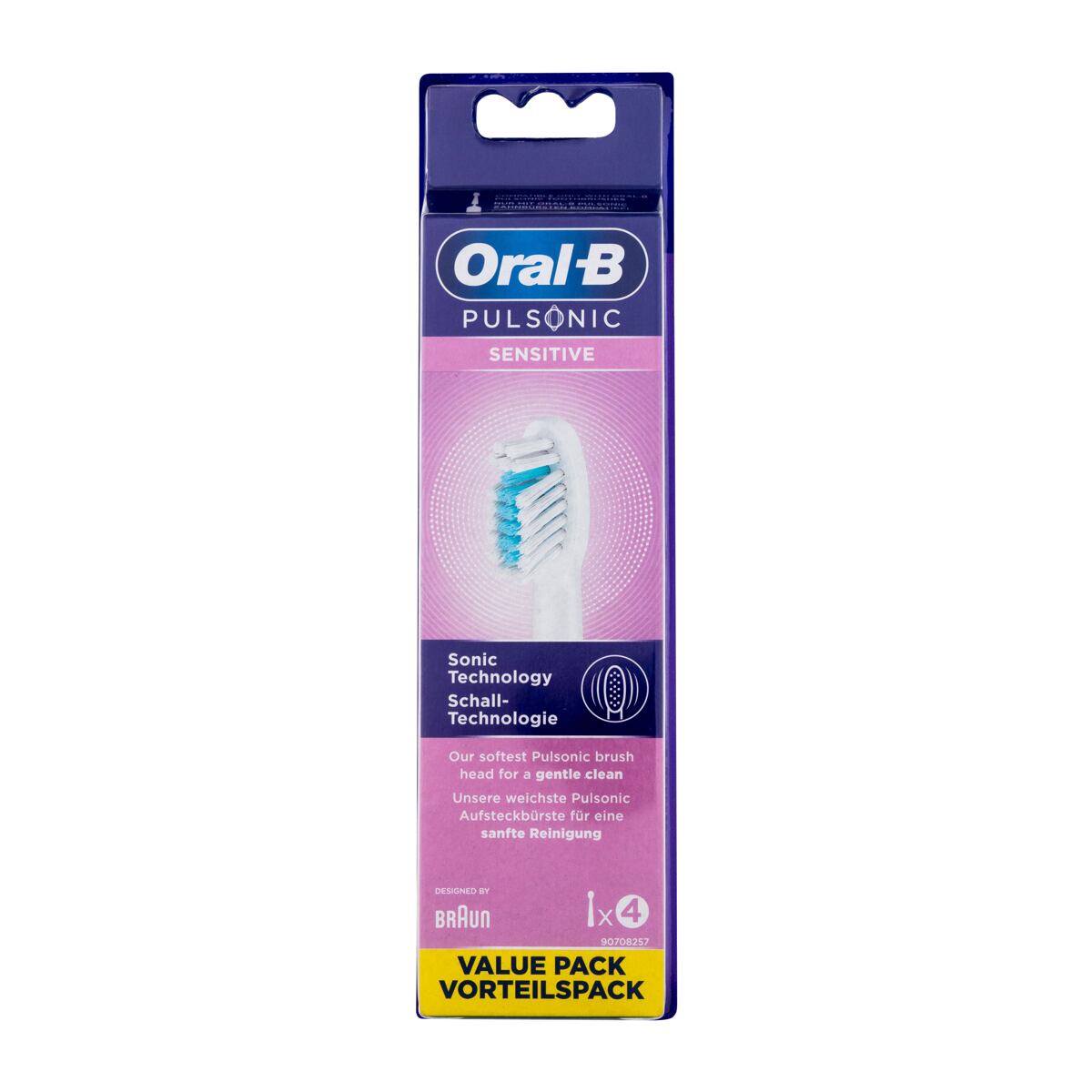 Oral-B Pulsonic Sensitive náhradní hlavice na elektrický zubní kartáček 4 ks