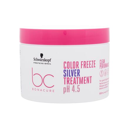 Schwarzkopf Professional BC Bonacure Color Freeze pH 4.5 Treatment Silver dámská neutralizační a obnovující maska na vlasy 500 ml pro ženy