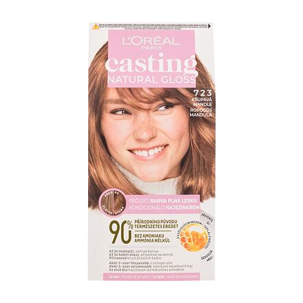 L'Oréal Paris Casting Natural Gloss dámská barva na vlasy na barvené vlasy 48 ml odstín hnědá pro ženy