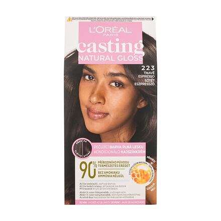 L'Oréal Paris Casting Natural Gloss dámská barva na vlasy na barvené vlasy 48 ml odstín hnědá pro ženy