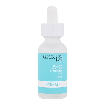 Revolution Skincare Hydrate 2% Alpha Arbutin & Hyaluronic Acid Serum dámské hydratační pleťové sérum 30 ml pro ženy