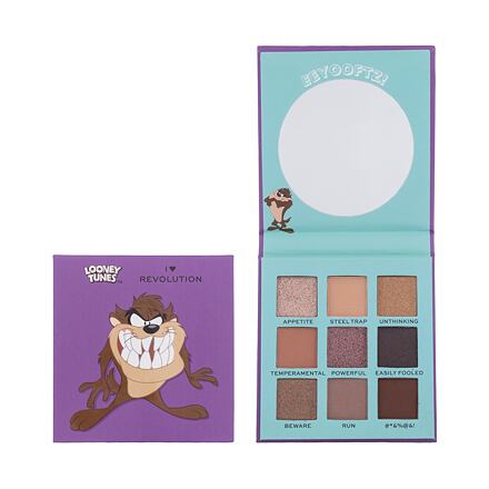 I Heart Revolution Looney Tunes Eyeshadow Palette mini paletka očních stínů 9 g odstín hnědá