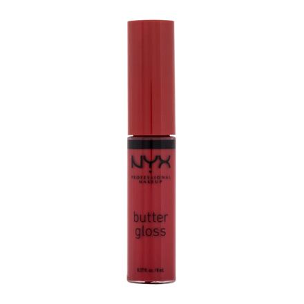 NYX Professional Makeup Butter Gloss lesk na rty 8 ml odstín červená