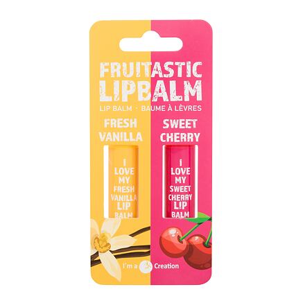 2K Fruitastic dámský sada: balzám na rty 4,2 g Fresh Vanilla + balzám na rty 4,2 g Sweet Cherry