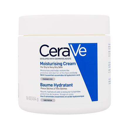 CeraVe Moisturizing dámský hydratační krém na tělo i obličej 454 g pro ženy