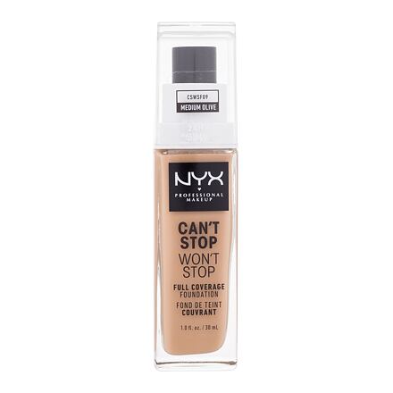 NYX Professional Makeup Can't Stop Won't Stop voděodolný tekutý make-up 30 ml odstín 09 medium olive
