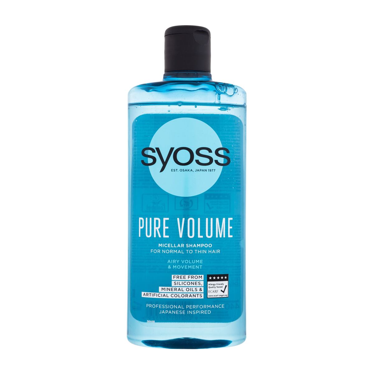 Syoss Pure Volume dámský micelární šampon pro slabé vlasy bez objemu 440 ml pro ženy