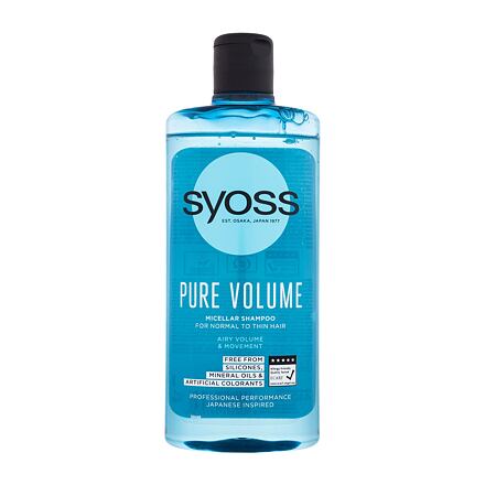 Syoss Pure Volume dámský micelární šampon pro slabé vlasy bez objemu 440 ml pro ženy