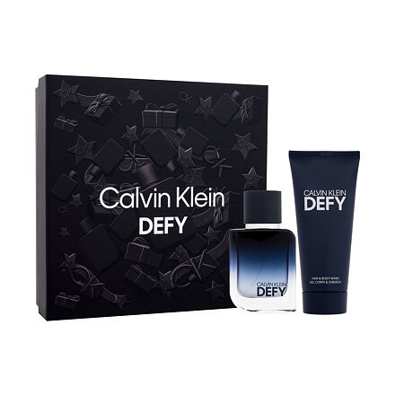 Calvin Klein Defy pánská dárková sada parfémovaná voda 50 ml + sprchový gel 100 ml pro muže