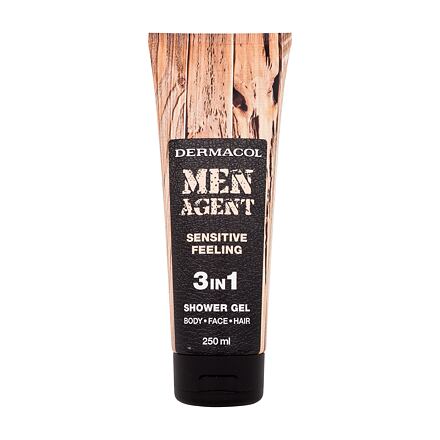 Dermacol Men Agent Sensitive Feeling 3in1 pánský sprchový gel 3v1 250 ml pro muže