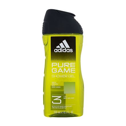 Adidas Pure Game Shower Gel 3-In-1 pánský sprchový gel 250 ml pro muže