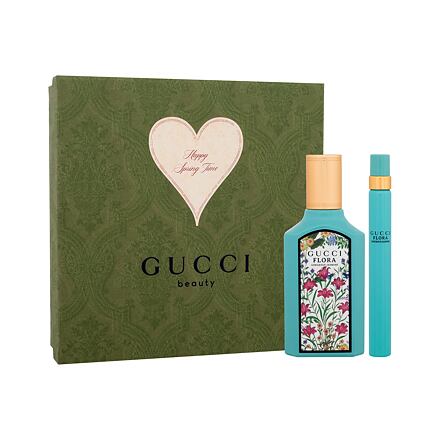 Gucci Flora Gorgeous Jasmine dámská dárková sada parfémovaná voda 50 ml + parfémovaná voda 10 ml pro ženy