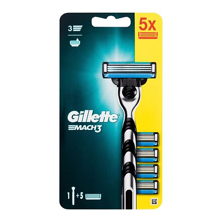 Gillette Mach3 pánský sada: holicí strojek 1 ks + náhradní hlavice 4 ks pro muže