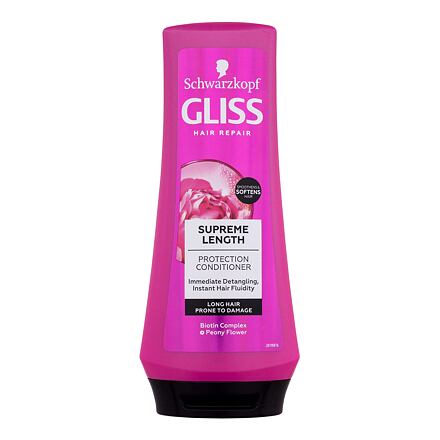 Schwarzkopf Gliss Supreme Length Protection Conditioner dámský ochranný kondicionér pro dlouhé vlasy náchylné k poškození a roztřepení konečků 200 ml pro ženy