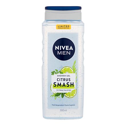 Nivea Men Citrus Smash Shower Gel pánský osvěžující sprchový gel na tělo, vlasy i obličej 500 ml pro muže