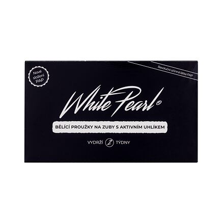 White Pearl PAP Charcoal Whitening Strips bělicí pásky na zuby s aktivním uhlím 28 ks