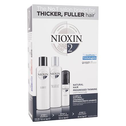 Nioxin System 2 dámský dárková sada šampon System 2 Cleanser Shampoo 150 ml + kondicionér System 2 Revitalising Conditioner 150 ml + vlasová péče System 2 Scalp & Hair Treatment 40 ml pro ženy