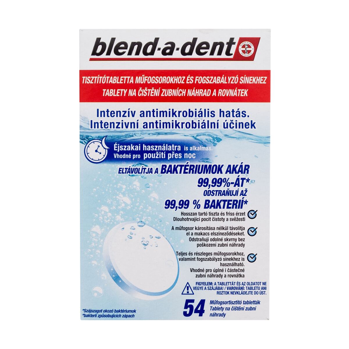 Blend-a-dent Long-Lasting Freshness Cleansing Tablets čisticí tablety pro zubní náhrady a rovnátka 54 ks