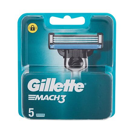 Gillette Mach3 pánský náhradní břit 5 ks pro muže