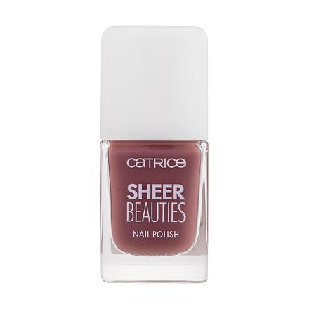 Catrice Sheer Beauties Nail Polish lak na nehty s průsvitným efektem 10.5 ml odstín červená