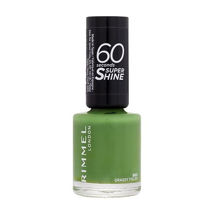 Rimmel London 60 Seconds Super Shine rychleschnoucí lak na nehty 8 ml odstín zelená