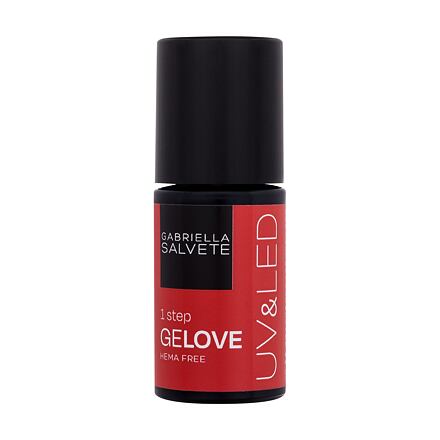 Gabriella Salvete GeLove UV & LED zapékací gelový lak na nehty 8 ml odstín červená