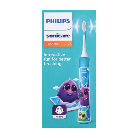 Philips Sonicare For Kids HX6322/04 Green sonický elektrický zubní kartáček s bluetooth pro děti