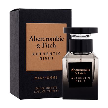 Abercrombie & Fitch Authentic Night pánská toaletní voda 30 ml pro muže