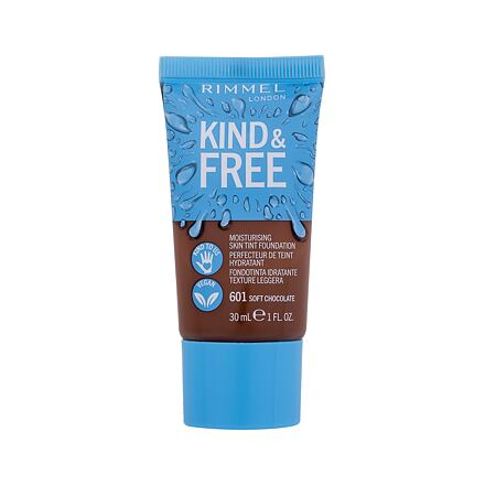 Rimmel London Kind & Free Skin Tint Foundation hydratační make-up 30 ml odstín 601 soft chocolate