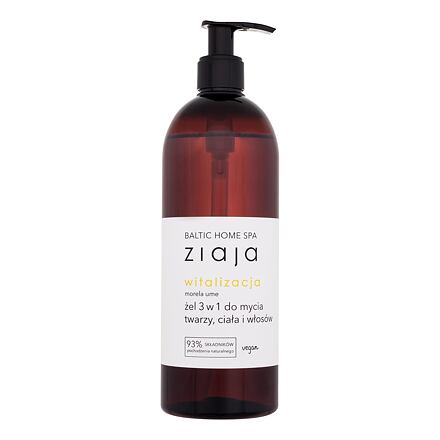Ziaja Baltic Home Spa Vitality Shower Gel & Shampoo 3 in 1 dámský sprchový gel na obličej, tělo a vlasy 500 ml pro ženy