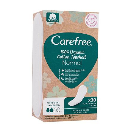 Carefree Organic Cotton Normal intimky se svrchní vrstvou z organické bavlny 30 ks pro ženy