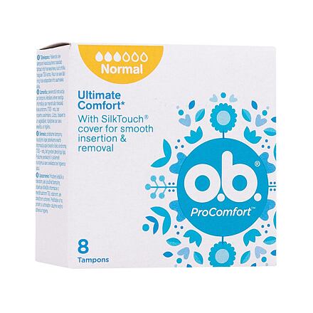 o.b. ProComfort Normal tampony se snadným zaváděním a vyjímáním 8 ks pro ženy