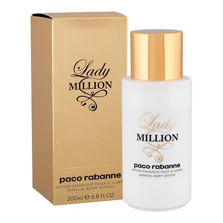 Paco Rabanne Lady Million dámské tělové mléko 200 ml pro ženy