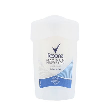 Rexona Maximum Protection Clean Scent dámský antiperspirant krémový deodorant 45 ml pro ženy