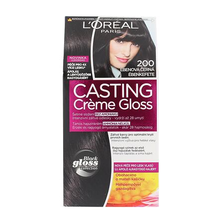 L'Oréal Paris Casting Creme Gloss dámská barva na vlasy 48 ml odstín černá pro ženy