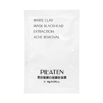 Pilaten White Clay dámská čisticí maska proti černým tečkám a akné 10 g pro ženy