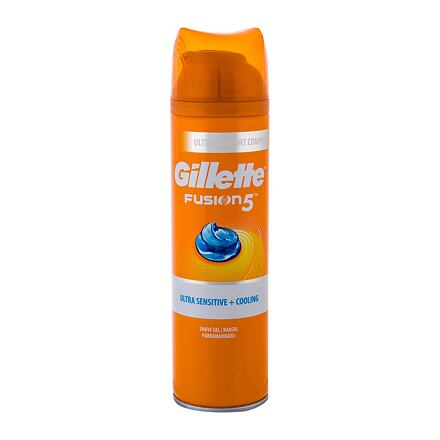 Gillette Fusion5 Ultra Sensitive + Cooling pánský pěna na holení pro velmi citlivou pokožku 200 ml pro muže
