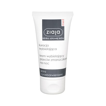 Ziaja Med Whitening Anti-Wrinkle dámský zesvětlující noční krém proti vráskám 50 ml pro ženy