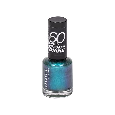 Rimmel London 60 Seconds Super Shine rychleschnoucí lak na nehty 8 ml odstín zelená