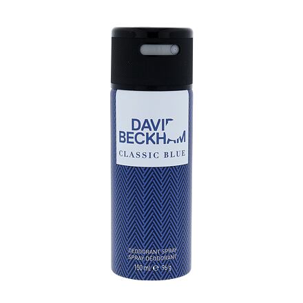 David Beckham Classic Blue pánský deodorant ve spreji bez obsahu hliníku 150 ml pro muže poškozený flakon