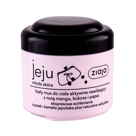 Ziaja Jeju White Body Mousse dámský hydratační tělové pěna pro mladou pokožku 200 ml pro ženy