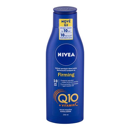 Nivea Q10 + Vitamin C Firming dámské zpevňující tělové mléko pro suchou pokožku 250 ml pro ženy