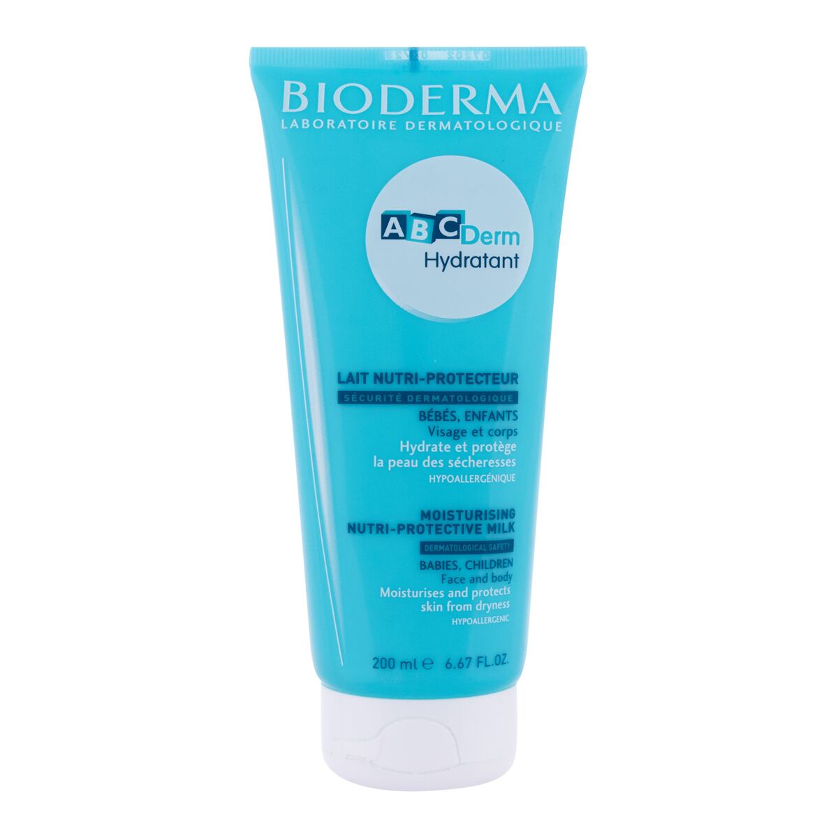 BIODERMA ABCDerm Hydratant dětské dětská hypoalergenní péče na tělo a obličej 200 ml pro děti